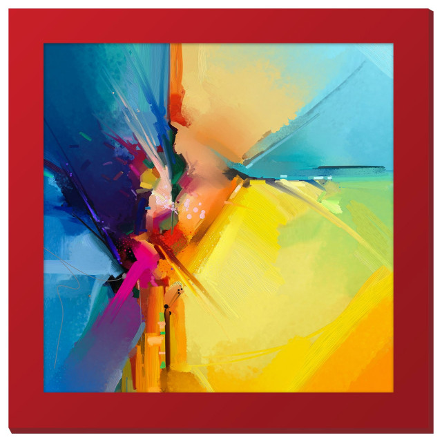 Grandeur Spotlight Wall/Floor Art, Italian Red, WM05003 Contemporary