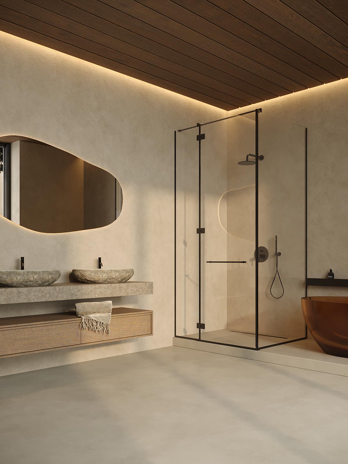 Glass House - glass in house