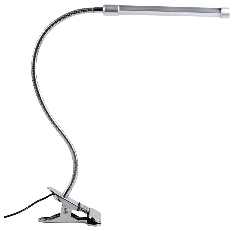 USB Clip On LED Desk Light Reading Lamp for Bedroom Tabletop 
