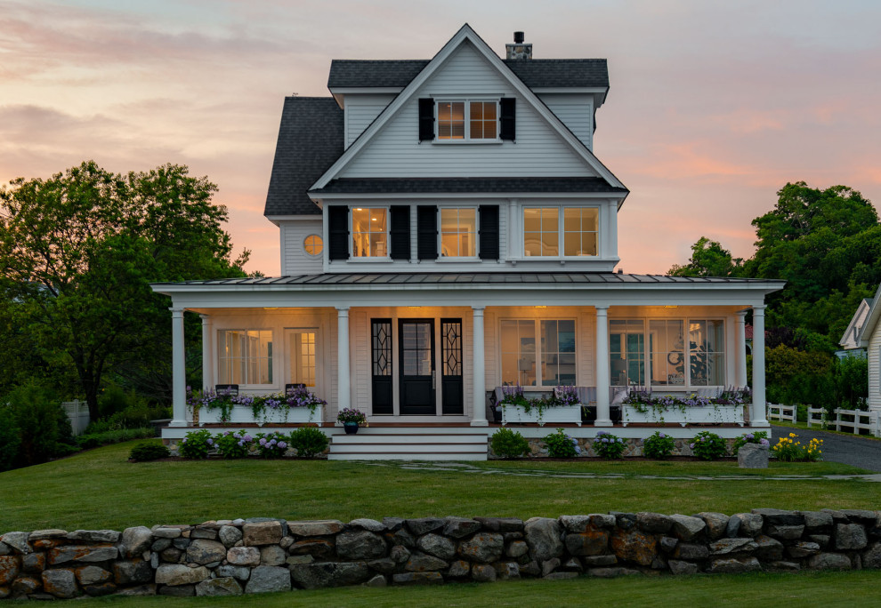 Inspiration for a timeless exterior home remodel in Boston