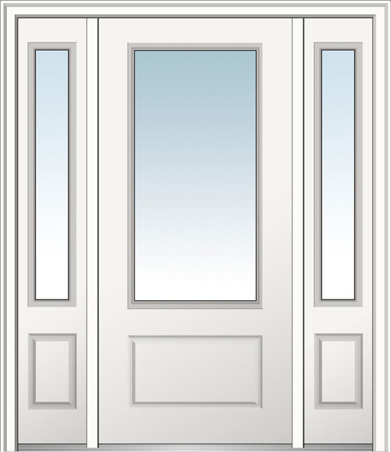 Classic Fiberglass 3 4 Lite Contemporary Front Doors By