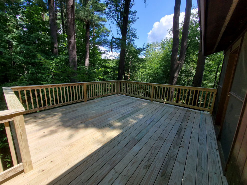 Deck with a Woodland View
