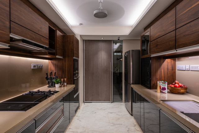 Bachelor Pad contemporary-kitchen