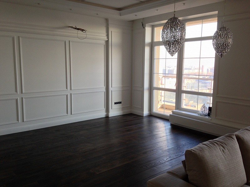 Укладка инженерной доски  от компании "Ампир Паркет"