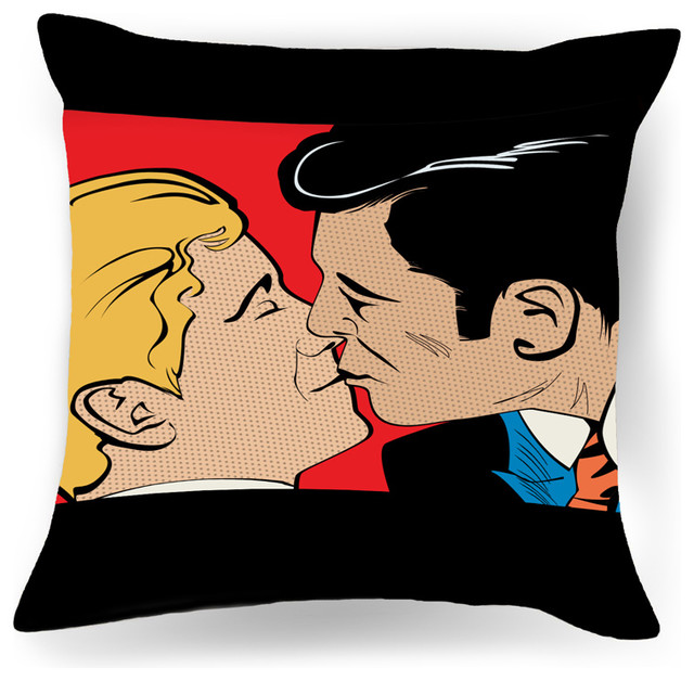 Gay Inspired Pop Art Silky Pillow