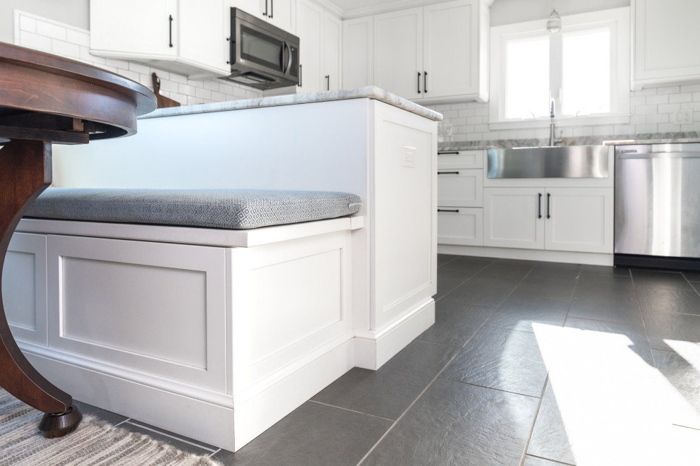 Transitional kitchen photo in Providence