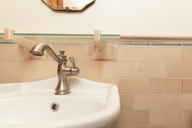 Blush Pink Victorian Bathroom - Victorian - Chicago - by Heritage Tile ...