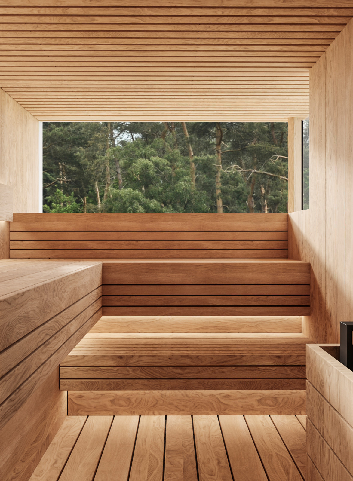 Интерьер Вилла у озера.  Сауна.