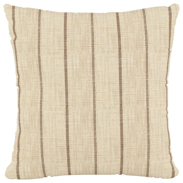 18" Decorative Pillow Polyester Insert, Fritz Charcoal