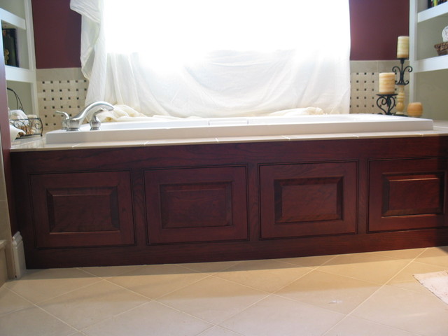 Cherry Jacuzzi Panels  Traditional  Bathroom  Boston  by Taylor Made Cabinets, Leominster MA