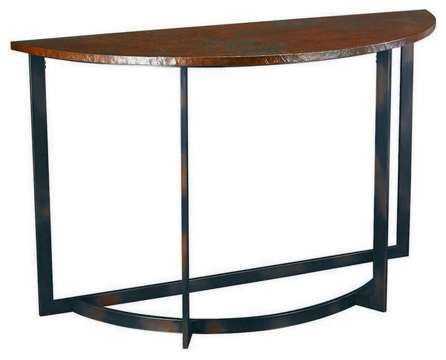 Hammary Nueva Demilune Sofa Table Industrial Console Tables By The Simple Stores Houzz