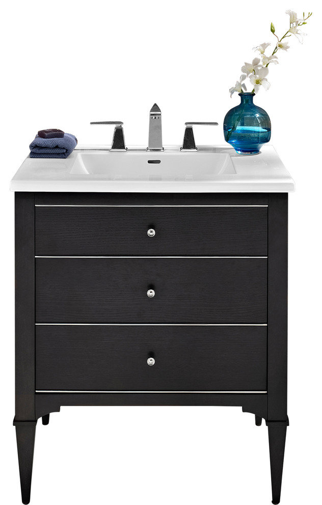 Fairmont Designs Charlottesville 30" Single Vanity Black Base