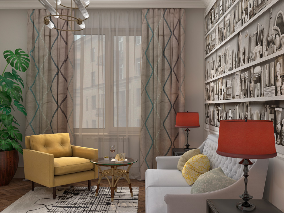 Квартира в сталинском доме на Смоленском бульваре.