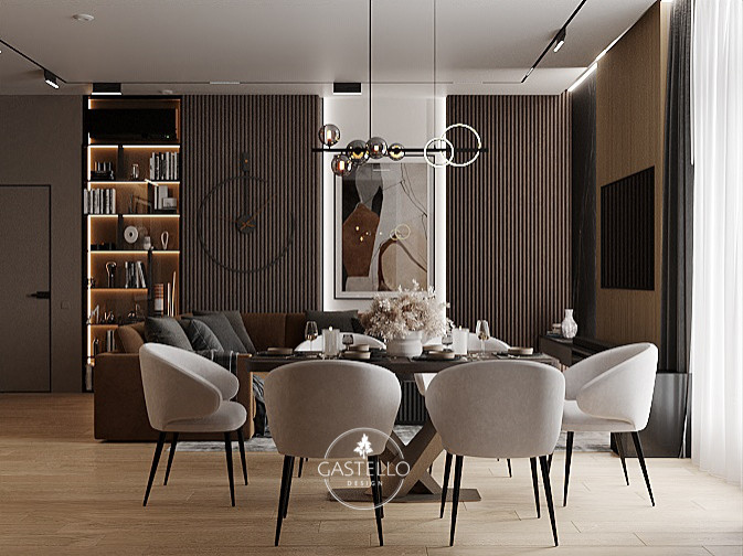 Пентхаус на Староволынской ул. (Гостиная)