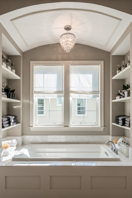 The Hampton Model Home Master Bathroom transitional-bathroom