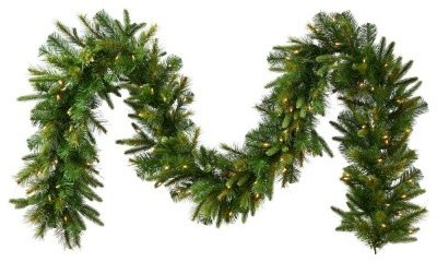 18 in. x 25 ft. Cashmere Unlit Garland