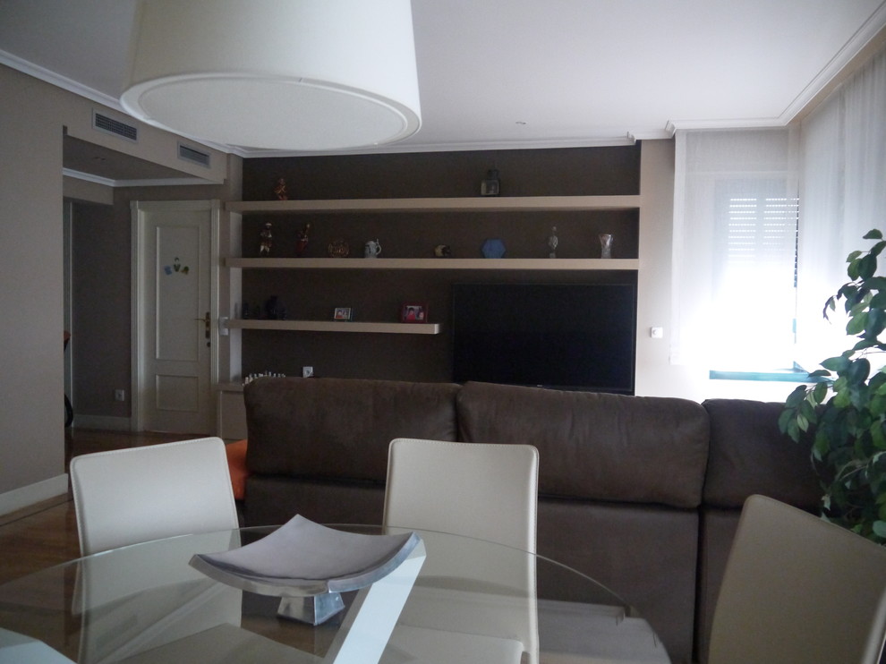 Modern living room in Madrid.