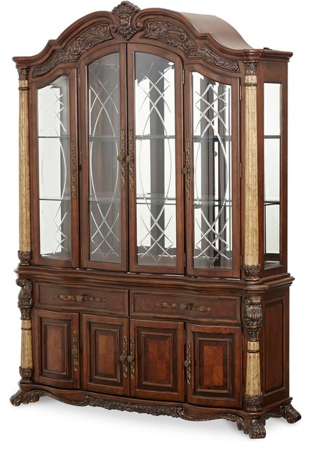 Aico Victoria Palace 2 Piece China Cabinet Victorian Aico Victoria Palace 2 Piece China Cabinet