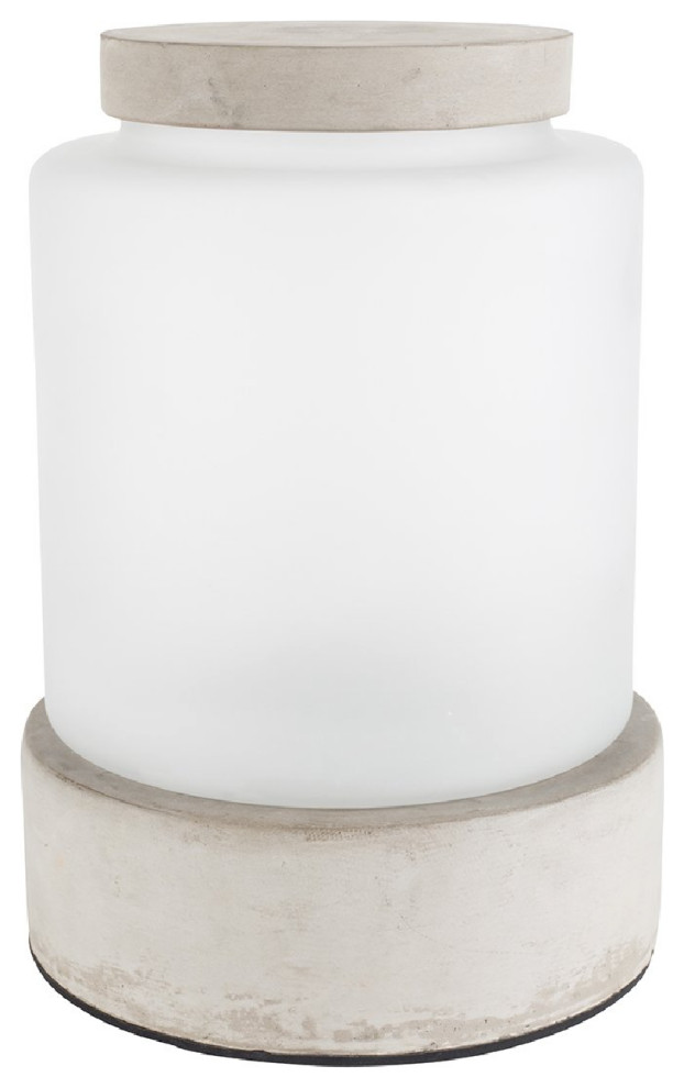 Frosted Glass Vase LED Lamp | Zuiver Reina, Large