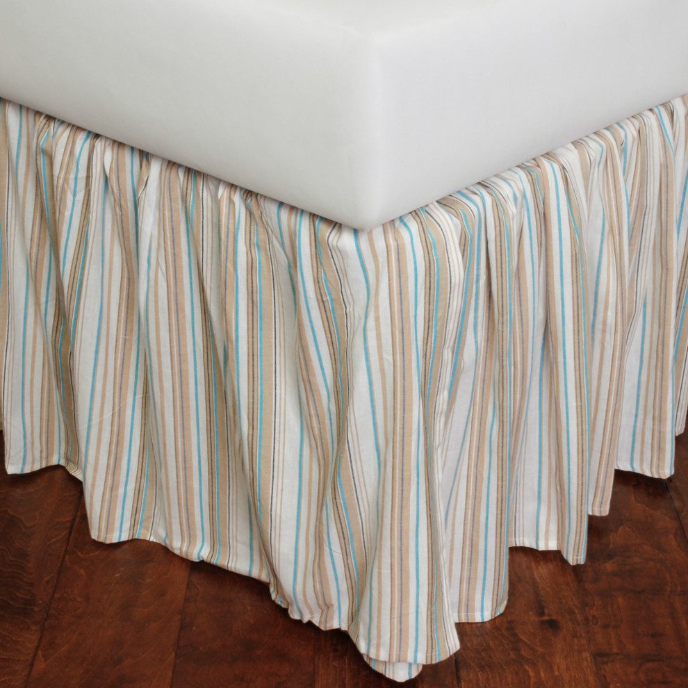 Wilt Stripe Bed Skirt Farmhouse Bedskirts by Amity Home Houzz