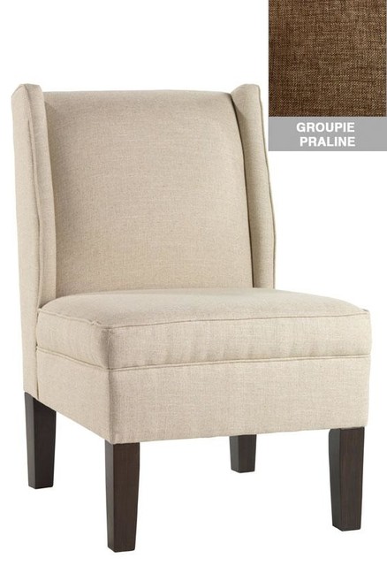 Custom Eaton Armless Wingback Chair