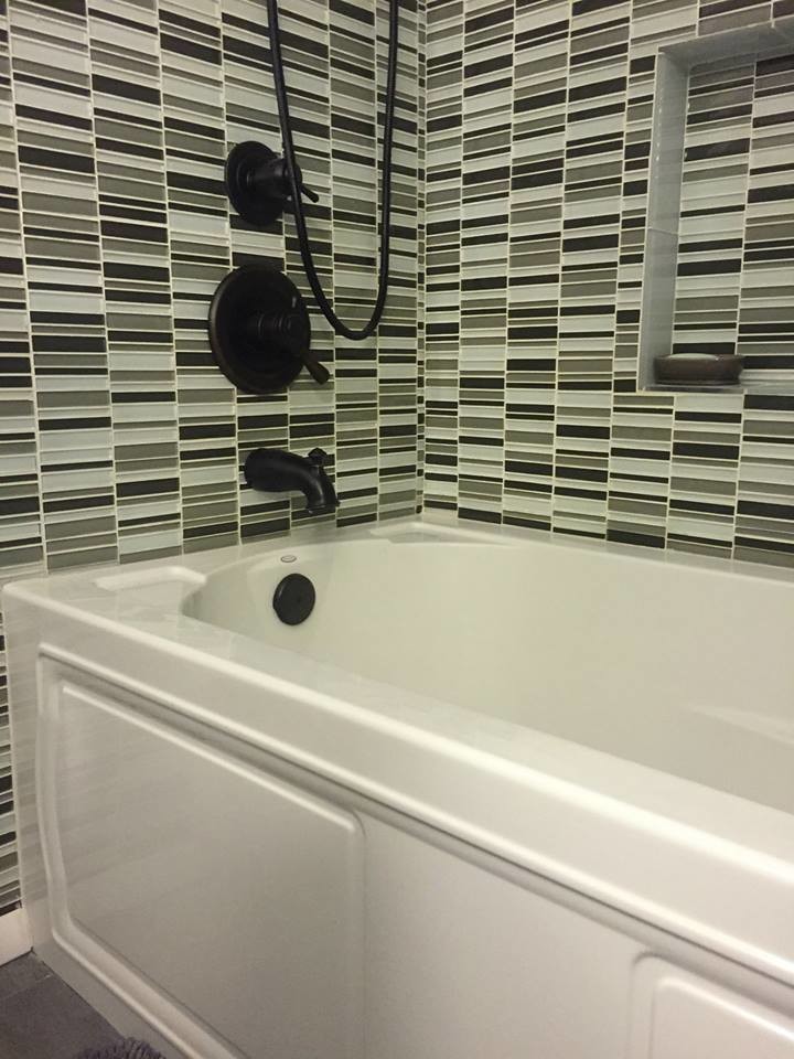 Bathroom - transitional bathroom idea in Phoenix with marble countertops