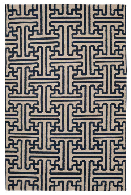 Richmound Area Rug, Neutral and Blue