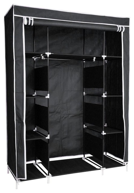 50 Portable Closet Wardrobe Clothes Organizer Contemporary Closet Organizers By Yescom