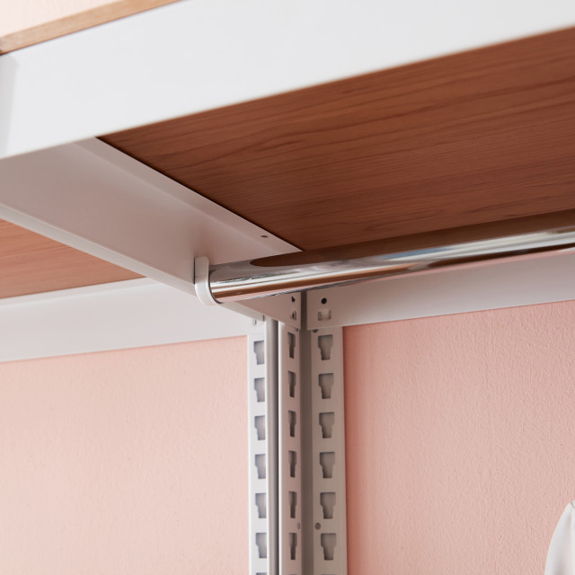 Kepsuul 2-Tier Customizable Modular Shelving and Storage Clothing Rack ...