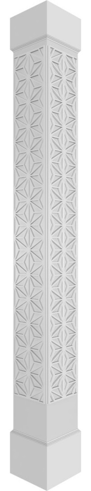 Craftsman Classic Square Non-Tapered Artisan Fretwork Column, 8