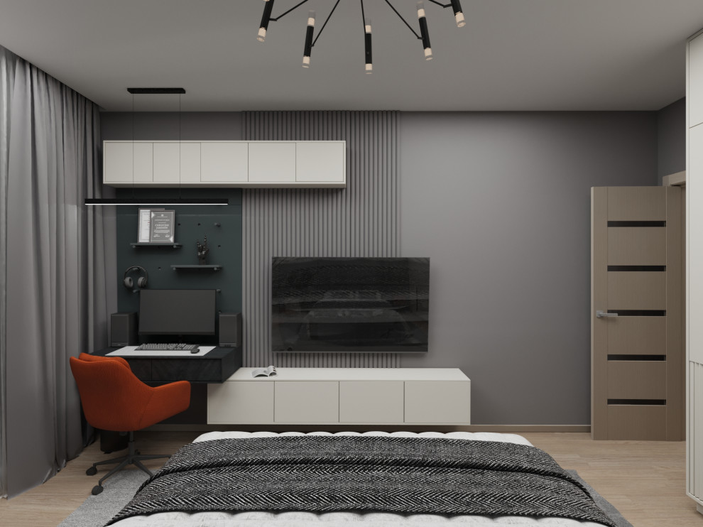 Визуализация дизайн проекта квартиры для студента