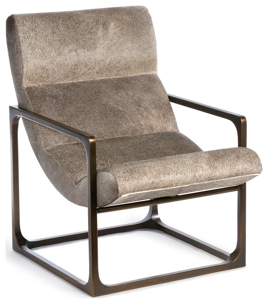Taurus Contemporary Iron Fully Assembled Lounge Chair Transitional Armchairs And Accent
