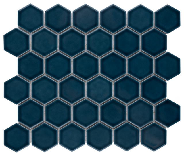 Tribeca 2" Hex Porcelain Floor and Wall Mosaic Tile, Sample