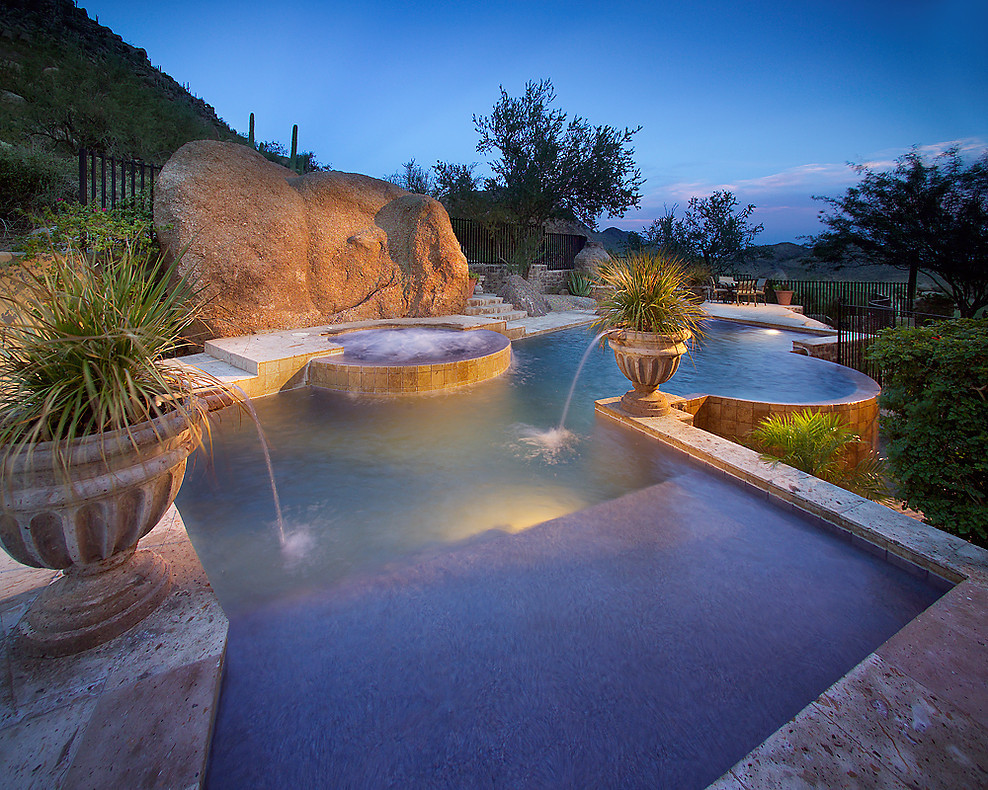 Pool - mediterranean pool idea in Phoenix