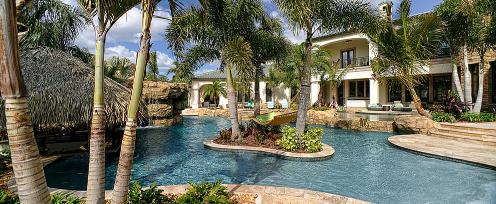 Design ideas for a tropical pool in Orlando.