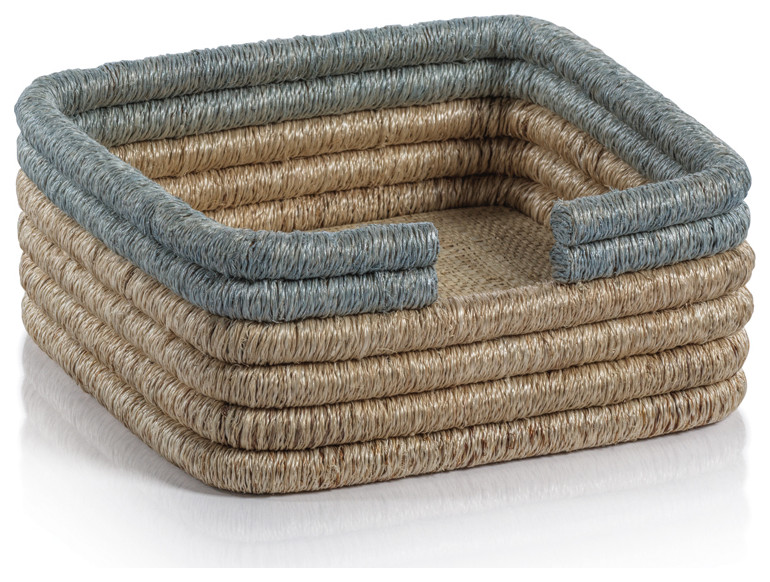 Laloma Coiled Rattan & Abaca Napkin Holder Napkin Holders by Zodax