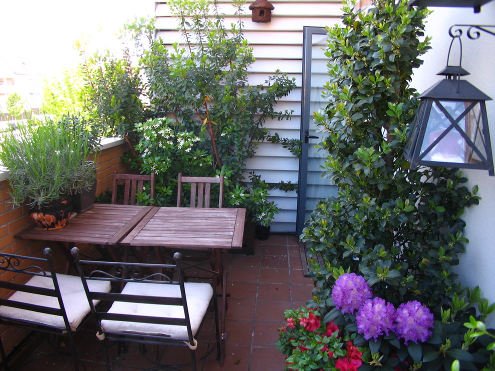 Imagen de terraza in azotea With jardín de macetas
