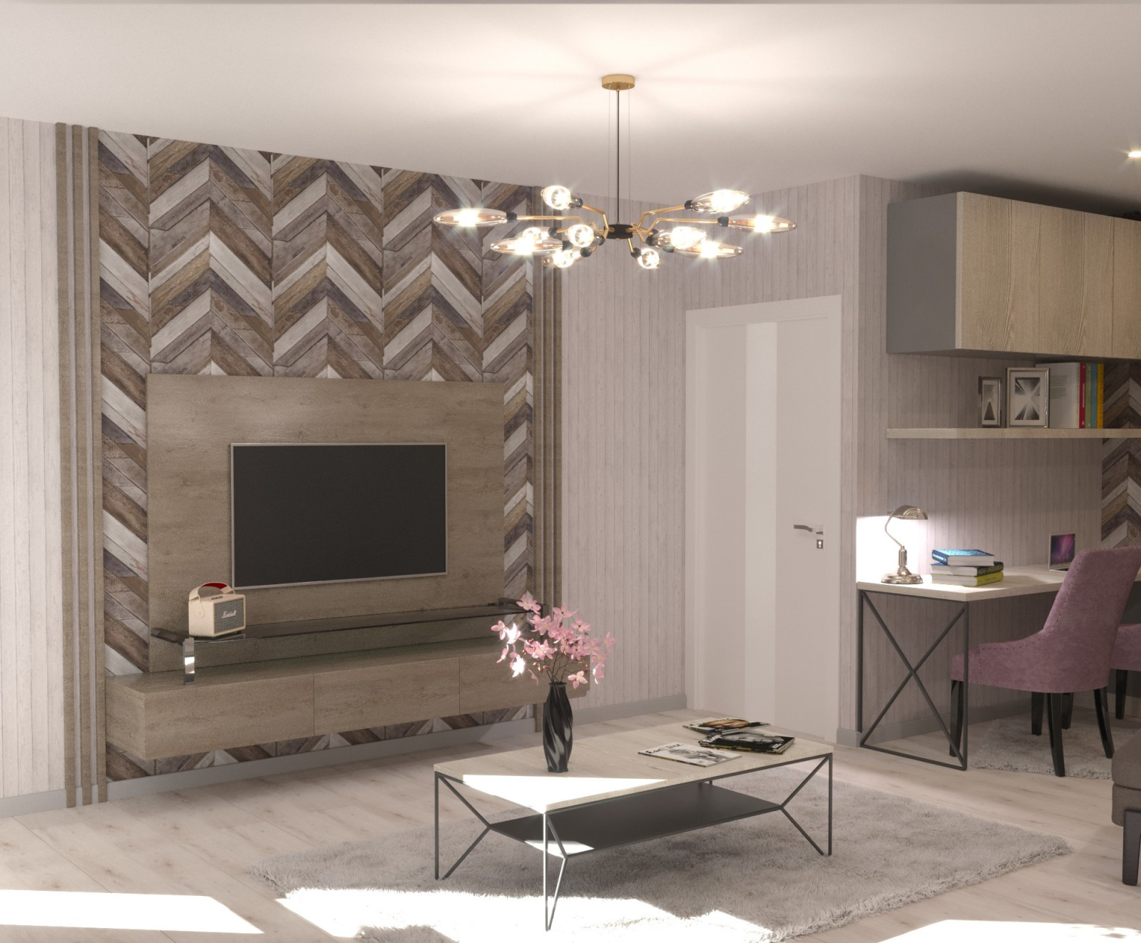 Дизайн-проект квартиры для девушки