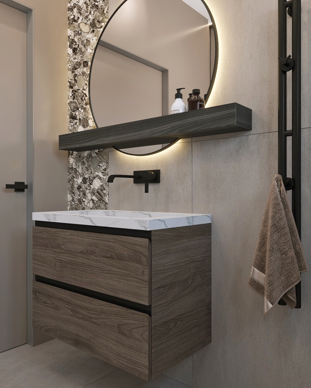 п.Родной_Санузлы 1 и 2 этаж