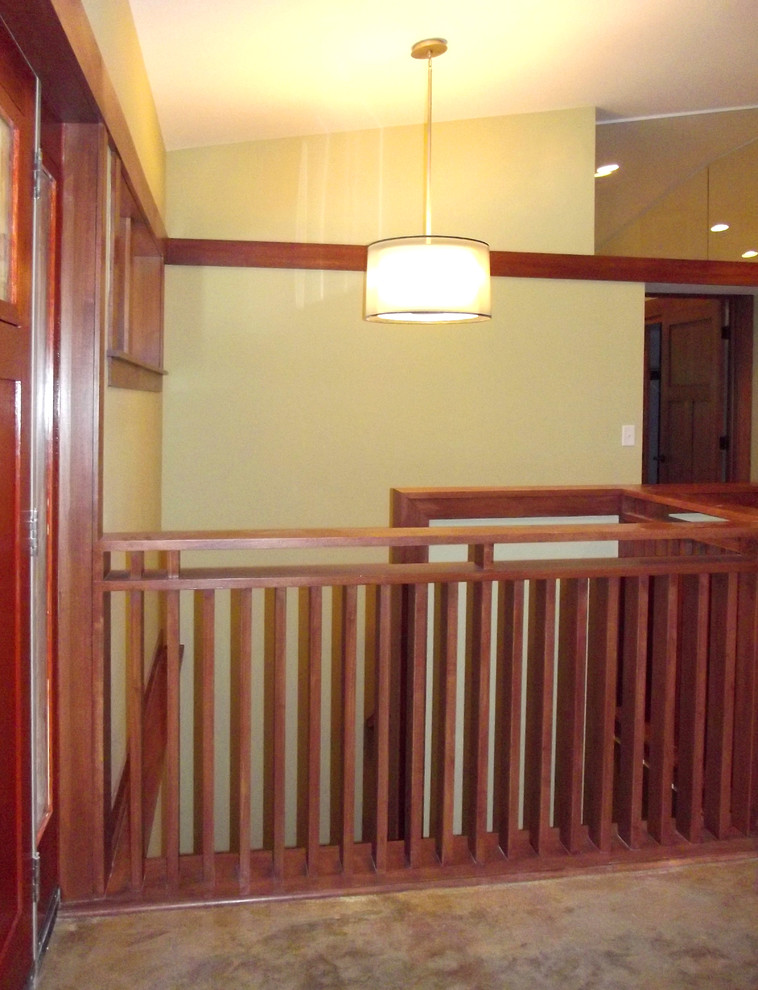 Entry - Stairwell railing - Contemporary - Staircase ...