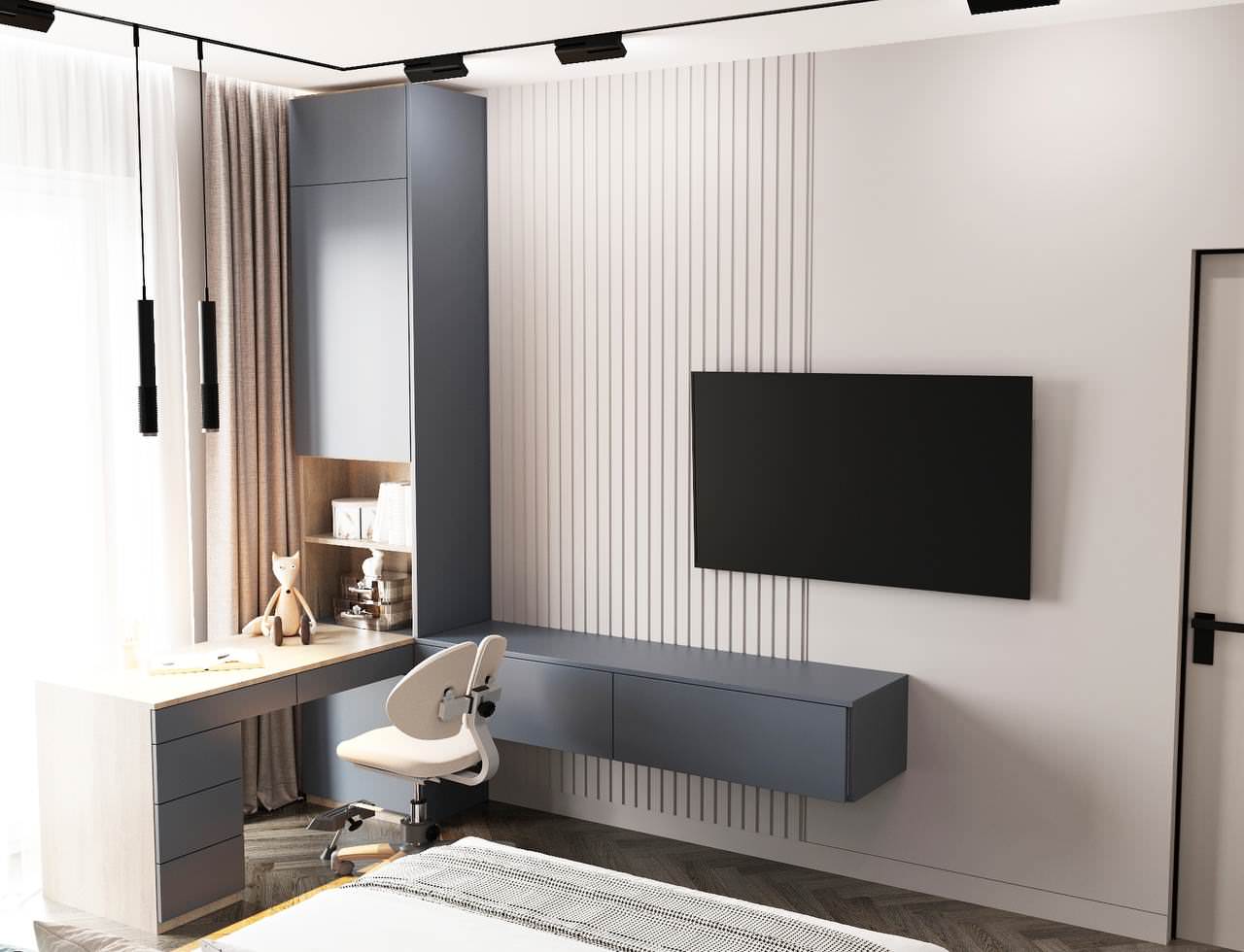 ДИЗАЙН ПРОЕКТ С ОЛИВКОВЫМИ ОТТЕНКАМИ