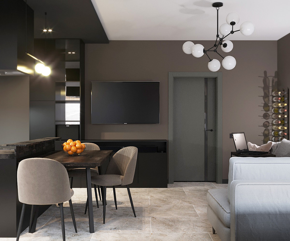 Кухня-гостиная в ЖК Достояние