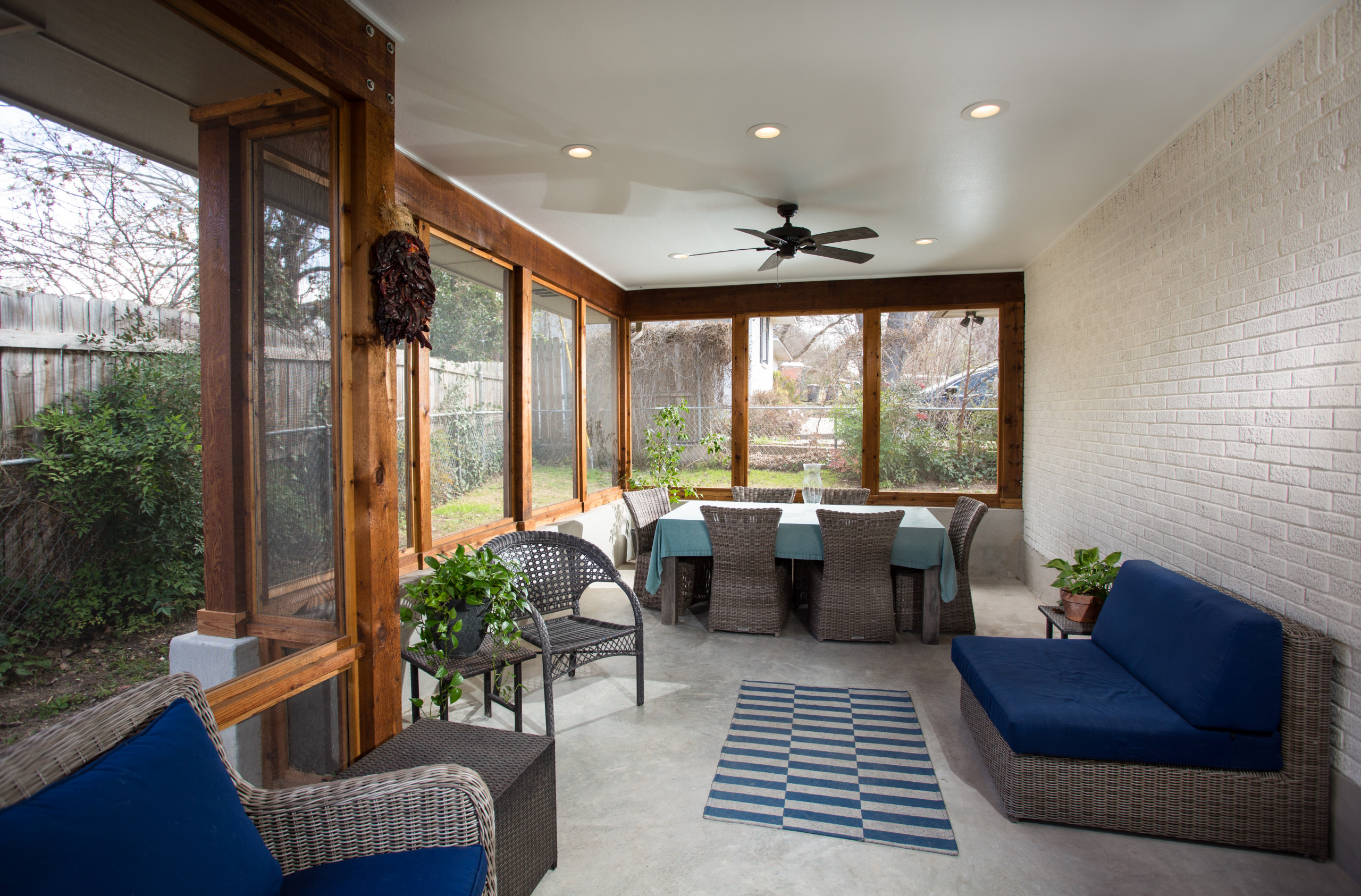 Cozy Cedar Screened Porch