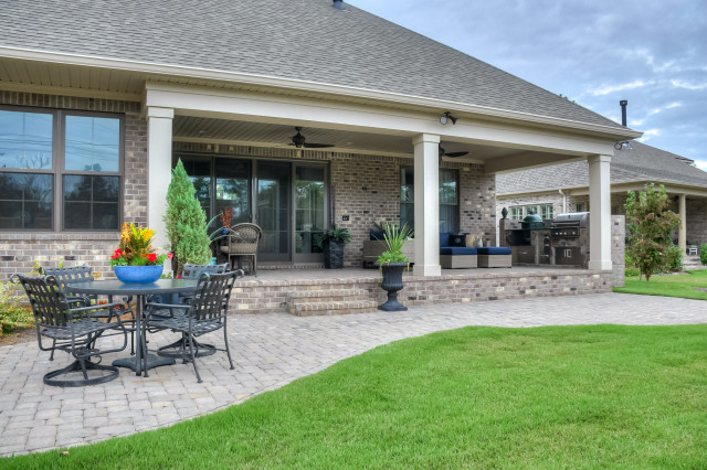 The Stone Hill transitional-patio