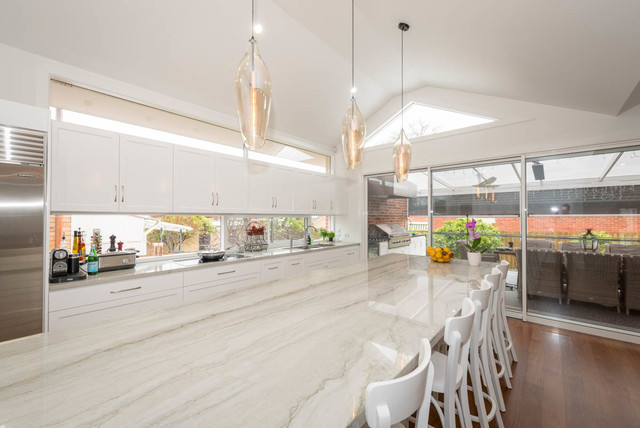 Malvern House amerikansk-craftsman-vardagsrum