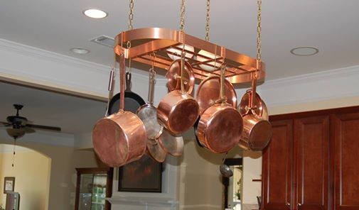 Copper pot racks