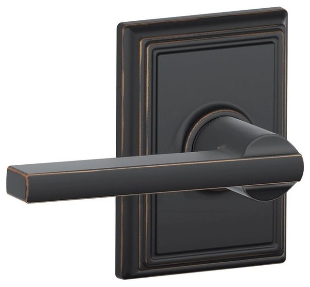 Schlage F10LATADD Addison Latitude Reversible Passage Door Leverset