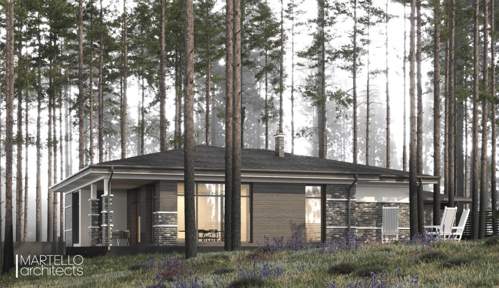 Архитектурный проект одноэтажного дома из газобетона