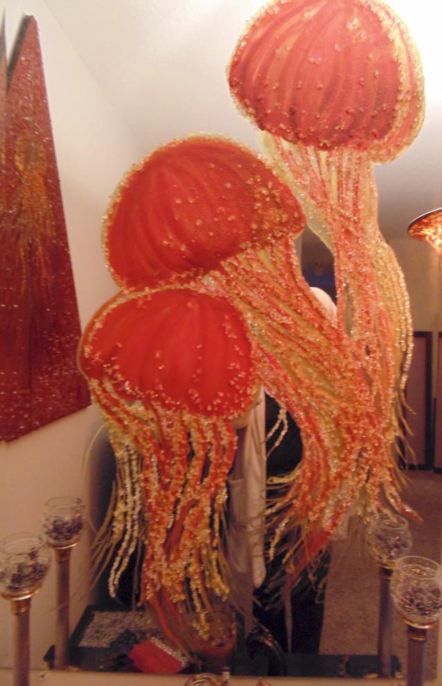 Broken Glass Art - Jellyfish