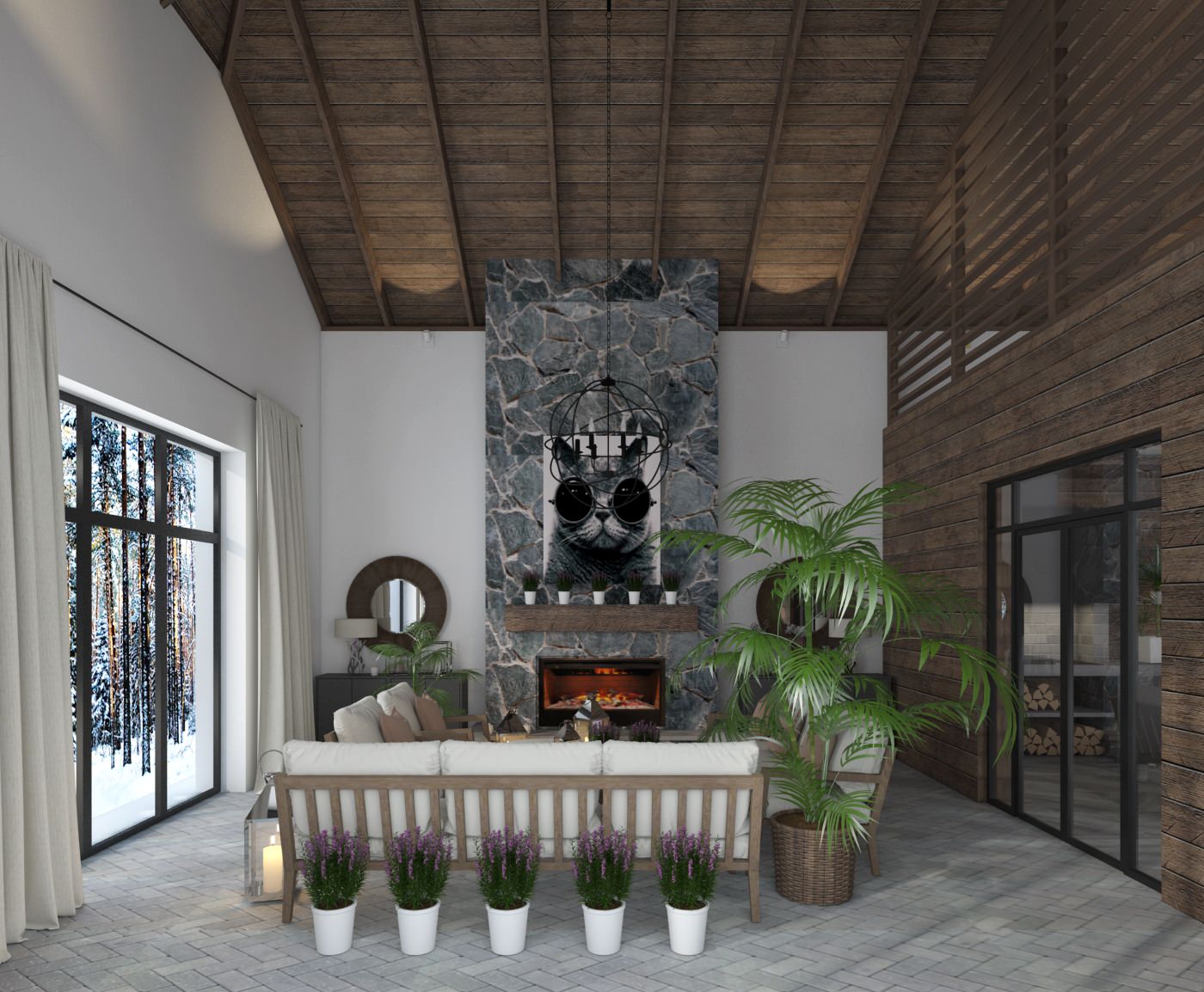 Шале в современном стиле.